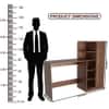 Spydercraft Dyna Modern Study Table in Columbian Walnut Finish