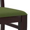 Brighton-Fabio 4 Seater Dining Table With Set Of 4 Chairs Colour-Matty Olive Finish-Mahogany