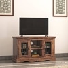 Bunai Solid Wood Free Standing TV Unit In Teak Finish