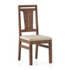 Saar Teak Wood 6 Seater Dining Table with 6 Tessa Dining Chair (Finish: Sienna Teak, Colour: Wheat Brown)