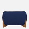 Amala Velvet 1 Seater Sofa in Navy Blue Colour