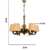 Devansh Dual Steel Metal  Wallmounted Lamp With Cotton Off-White Shade