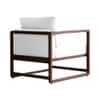 Aura PU Leather Arm Chair in Off White
