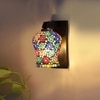 Devansh Solid Wood Electric Wall Light in Brown Colour with Multi Shade Count of 1 Light