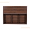 Mavora Double Bed With Headboard Storage In Columbian Walnut Finish