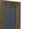 Kent Mango Wood Inlay Brass Tall Wall Mirror