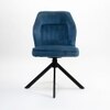 Slaman Fabric Dining Chair in Blue Colour