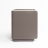 Chestnut Leather Side Table in Brown Colour