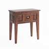 Mko Solid Wood Console Table in Walnut Finish