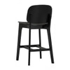 Scandinavian Cora Counter Chair Black Matte Finish
