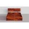 Sleepyhead Bed Gs | Premium Solid Sheesham Wood Queen Size Bed With Box Storage (Honey Brown)