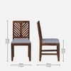 Rimz Solid Wood Dining Chair in Honey Finish