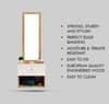 Hexa Red Engineered Wood Dressing Table in Giant Wood and Frosty White Colour
