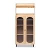 Stellar Multipurpose Storage Cabinet (Tall Size with Upper Shelf, Oak)