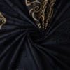 Wira Dark Blue Floral 400 TC Cotton Flat Double Queen Size Bedsheet with 2 Pillow Covers – Threads