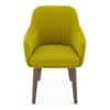 Rochelle Fabric Lounge Chair in Lime Green Colour