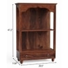 Aaradhya Solid Wood Prayer Unit in Teak Finish