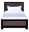 Coram Solid Wood Single Bed In Walnut Finish