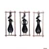 Desert Art Metal Handpainted Pagri Musician Wall Hanging Set of 3