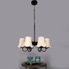 Devansh Dual Black Wallmounted Lamp With Beige Jute  Shade