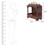 D'Dass Sheesham and Mdf Wooden Home Temple For Pooja Mandir For Home