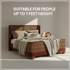 Heritage Cane Upholstered King Size Bed in Linen With Oak wood Frame