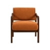 Citrus Boucle Fabric Arm Chair in Orange