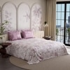 Stoa Paris Super King Size Cotton Bedsheet with 2 Pillow Covers  Size Blushwood Pink