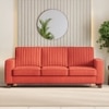 Apollo Neo 3 Seater Fabric Sofa in Lava Colour (Back Height : Regular, Cushion Type : Hard)