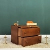 D'Dass Multi Color Mdf and Sheesham Wooden Temple With Cabinet For Pooja