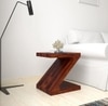 Khairy Solid Wood Side Table in Honey Oak Finish