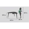 Boomerang Table Storage - White