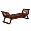 Shri Art Bench in Honey Finish With Cushions
