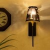 Devansh Metal Electric Wall Light in Black Colour with Black Shade Count of 1 Light