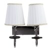 Eliante Cloth Shade Wall Lights Mild Steel & Fabric Material Silver, Chrome & White Finish