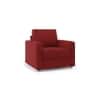 Apollo Compact Sofa (Colour : Salsa Red, Cushion : Soft, Back Type : Regular, Seater : 2+1+1)