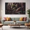 The Castle Decor Lord Buddha Meditation Wall Art Framed Painting 27x48 Inch (Style 23)