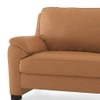Farina 2 Seater Half Leather Sofa in Mustard Colour