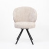 Cotton Vershe Dining Chair with Metal