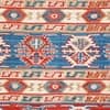 Imperial Knots Red Multicolor Kilim Hand Woven Dhurrie 4x6 Feet