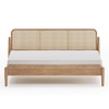 Meadow Non Storage Cane King Size Bed in Natural Finish
