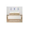 Viveka Engineered Wood Queen Size Bed In White Finish