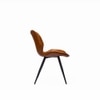 Garden Metal Dining Chair in Brown Colour