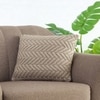 Elsa Oatmeal Cotton Knitted Cushion Cover 16X16  Inches