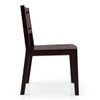 Capra Solid Wood Dining Chair in Mahogany Finish - Set of 2