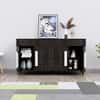 Hexa Red Multipurpose Storage Cabinet With 2 Drawer 4 Door in Flower Wenge Colour