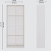 8 Shelves Open Multipurpose Matrix Kitchen Cabinet In Highland Pine Finish