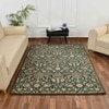 Multicolor Traditional Machine Made Polyester 5 X 7 Feet Carpet