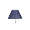 Piper Blue Natural Fiber Floor Lamp with Black Iron Base