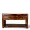 Elder Sheesham Wood Console Table in Teak Finish